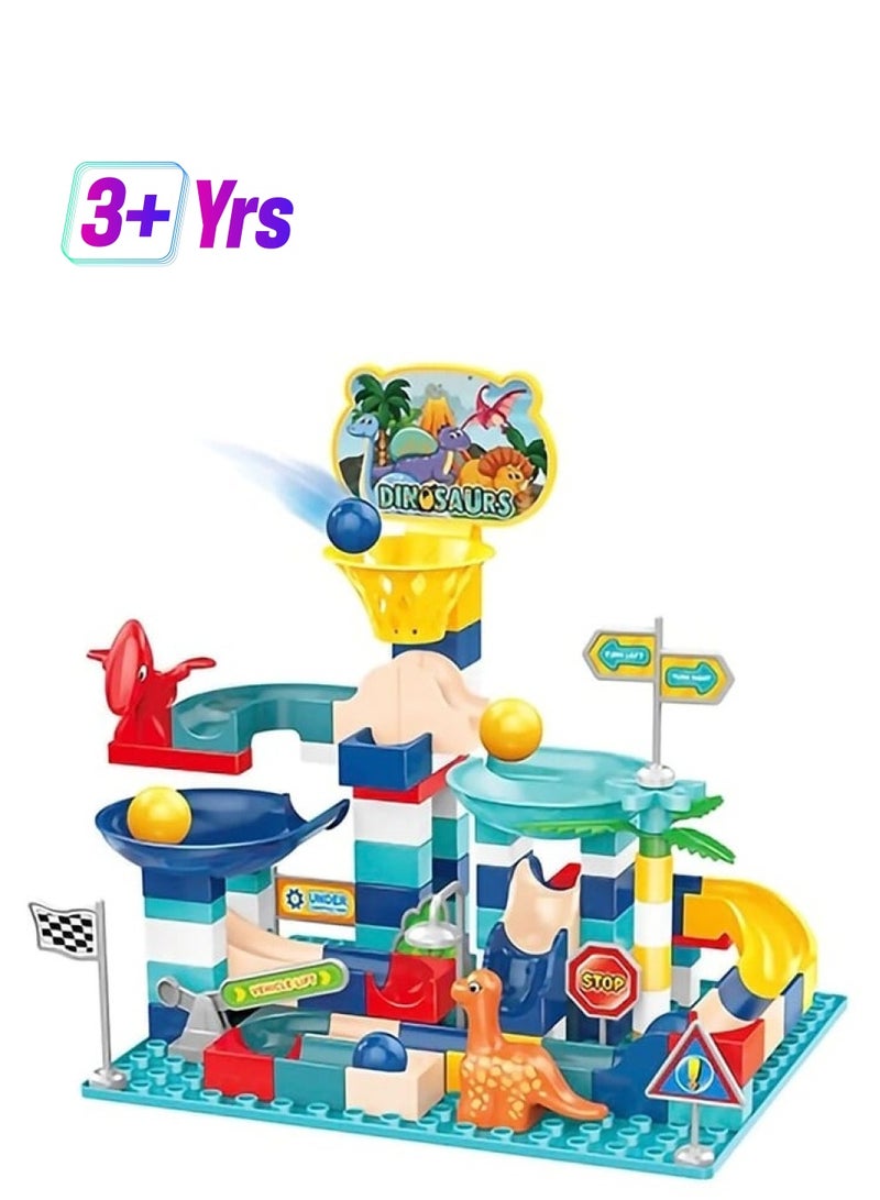 Rally Building Blocks Shooting Slide For Kids - Multicolor 