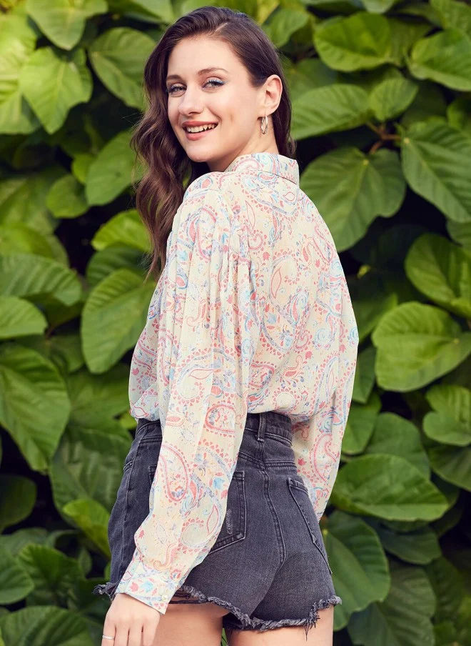 STREET 9 Floral Printed Comfort Fit Casual Shirt for Women