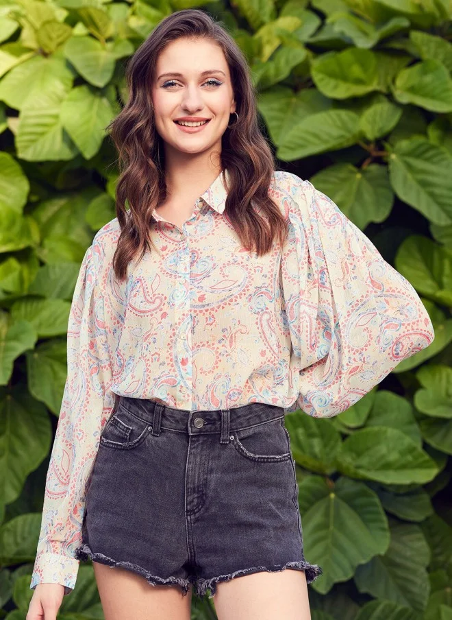 STREET 9 Floral Printed Comfort Fit Casual Shirt for Women