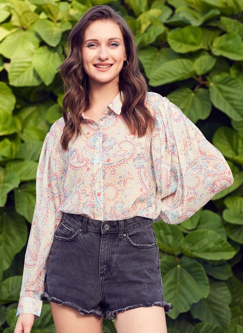 Floral Printed Comfort Fit Casual Shirt for Women