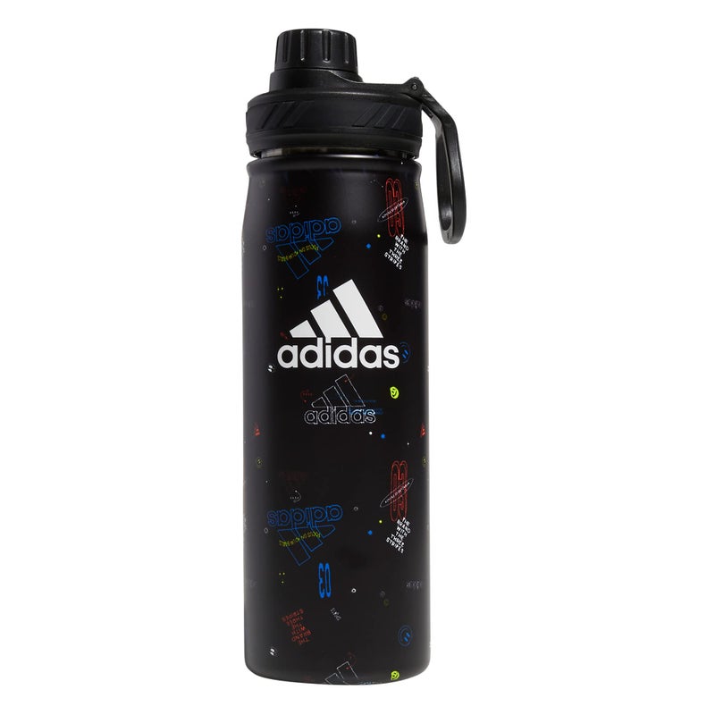 Adidas زجاجة ماء معدنية سعة 600 مل (20 أونصة)، مزدوجة الجدران معزولة، من الفولاذ المقاوم للصدأ 18/8 - Image 1