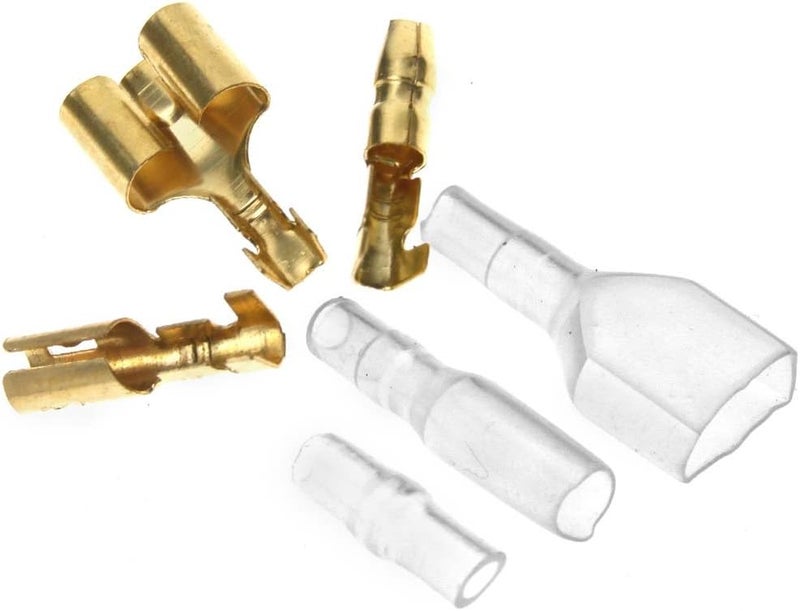 Micro Trader 40 x Motorcycle Bullet Connectors with Insulation Covers - 3.9mm Terminals Male/Female & Double - Image 1