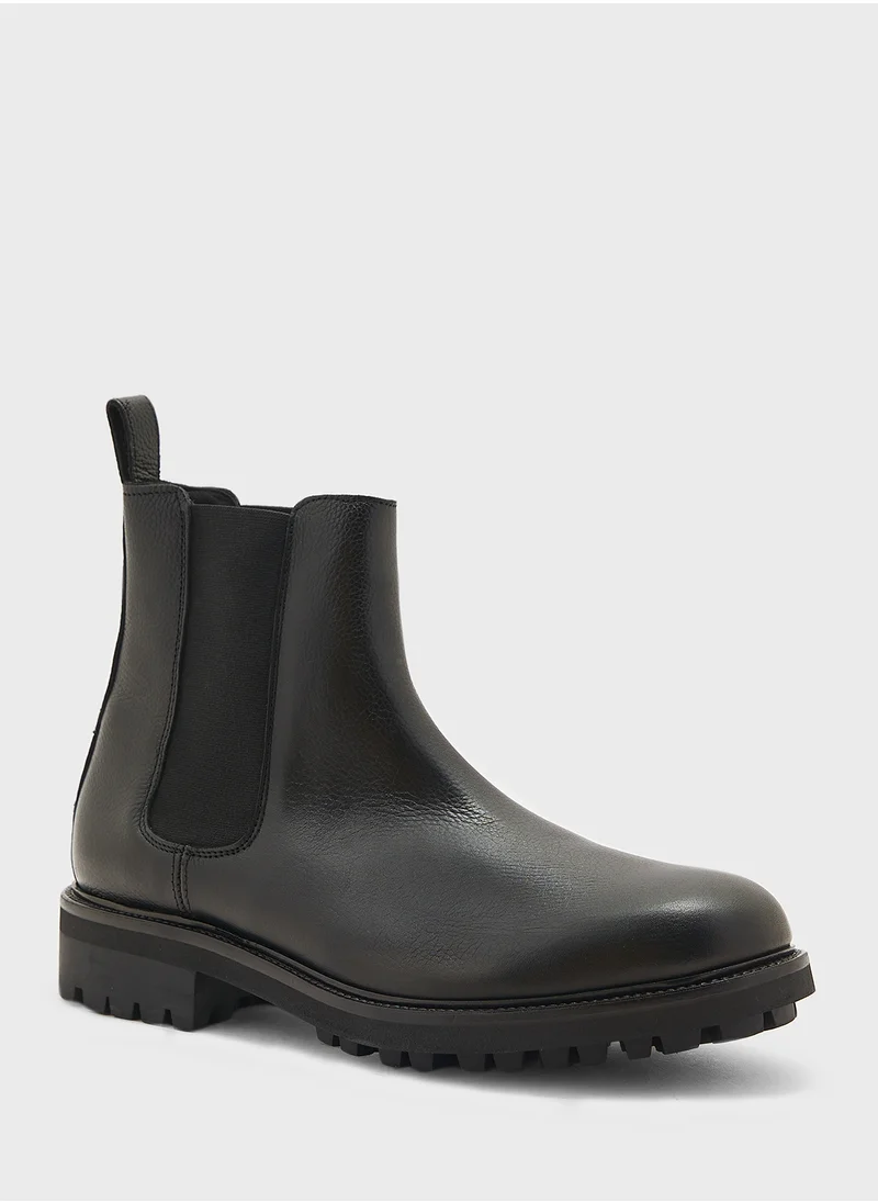 CALVIN KLEIN High Top  Lace Up Boots