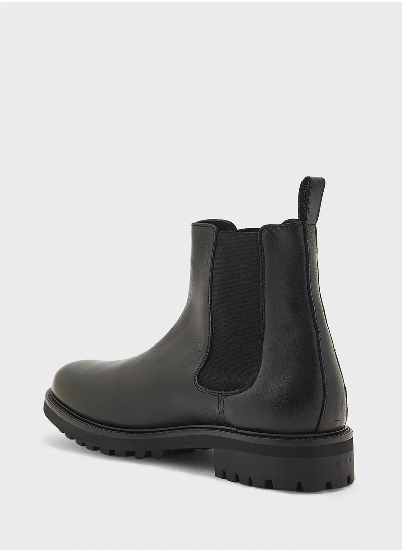 CALVIN KLEIN High Top  Lace Up Boots
