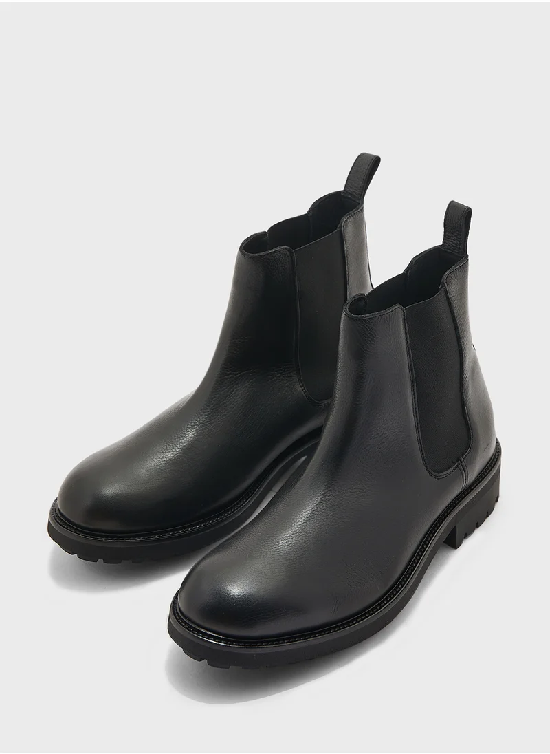 CALVIN KLEIN High Top  Lace Up Boots
