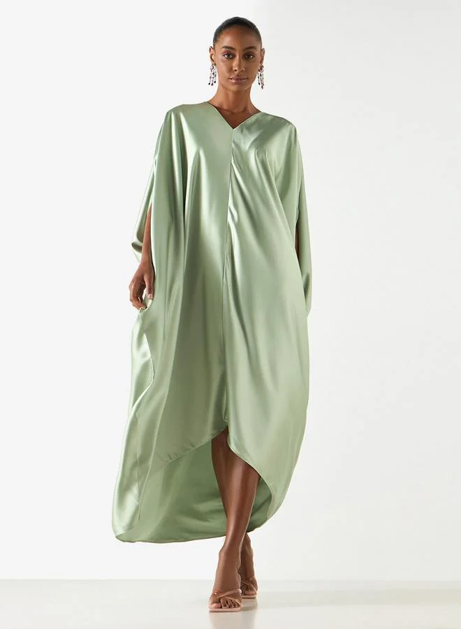 2Xtremz 2Xtremz V-neck Maxi Kaftan Dress