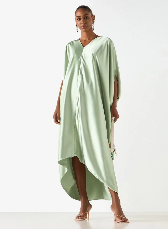 2Xtremz 2Xtremz V-neck Maxi Kaftan Dress