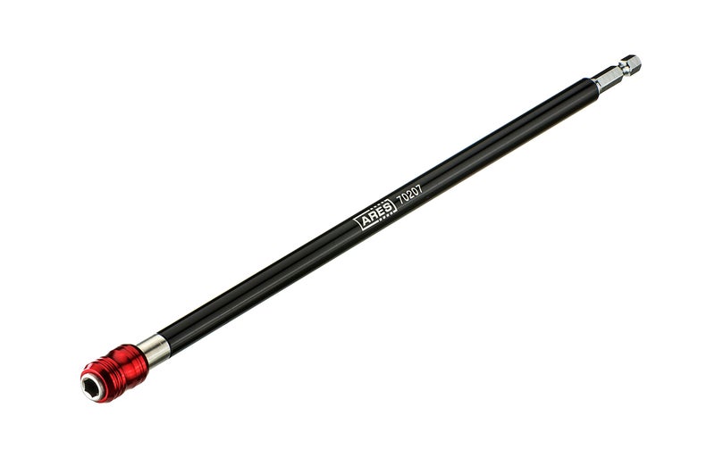 ARES 70207 - Drill Extension Bit Holder - 12-Inch Quick Release - Works With All 1/4-Inch Drive Bits - Quick Release Mechanism Makes Changing Bits a Breeze - Image 1