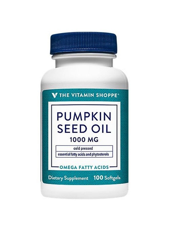 The Vitamin Shoppe Pumpkin Seed Oil a" Cold-Pressed a" 1,000 MG (100 Softgels) - Image 2