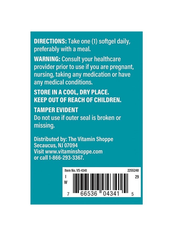 The Vitamin Shoppe Pumpkin Seed Oil a" Cold-Pressed a" 1,000 MG (100 Softgels) - Image 3