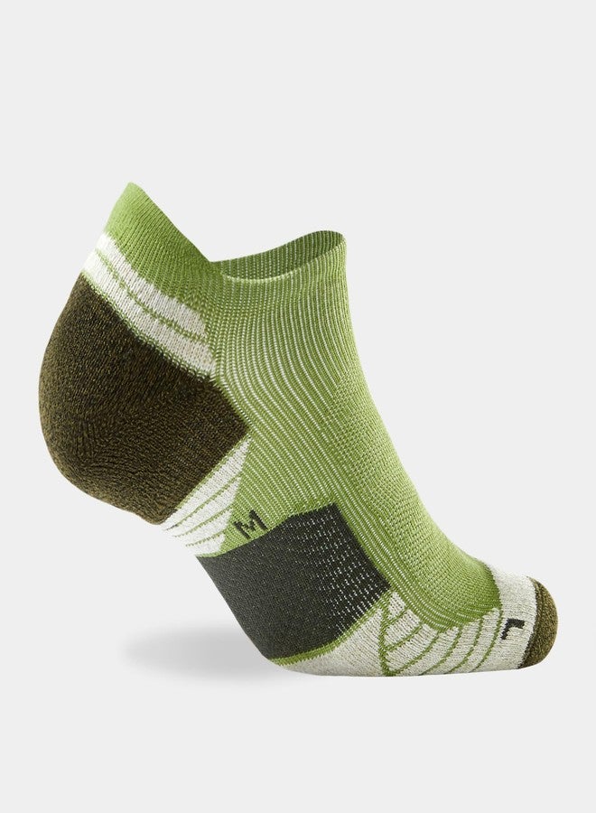 واندر جوارب رياضية رجالية من WANDER، جوارب سميكة تصل إلى منتصف الساق، مبطنة، قصيرة (7 أزواج، لون أخضر عسكري رمادي، المقاس: 10-12) - Image 4