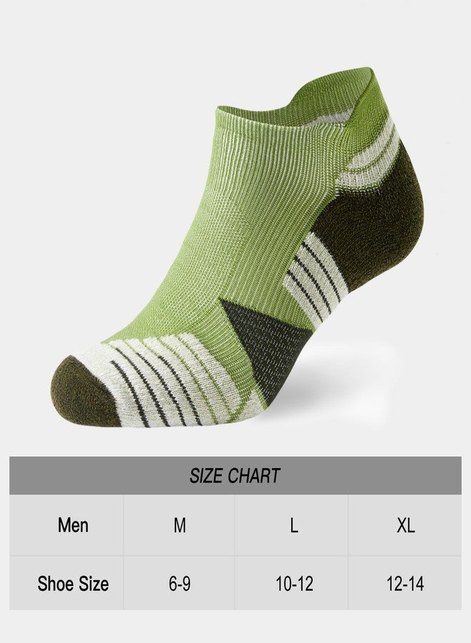 واندر جوارب رياضية رجالية من WANDER، جوارب سميكة تصل إلى منتصف الساق، مبطنة، قصيرة (7 أزواج، لون أخضر عسكري رمادي، المقاس: 10-12) - Image 3