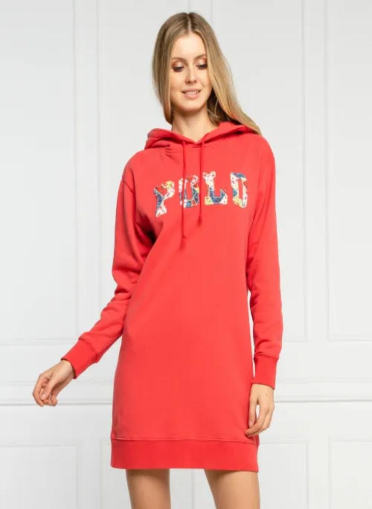 POLO RALPH LAUREN Red Hoodie Dress - Image 1
