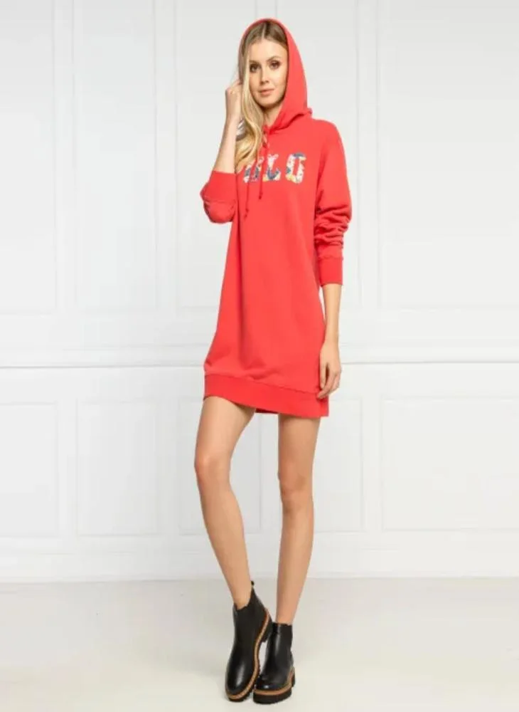بولو رالف لورين Graphic Hooded Dress