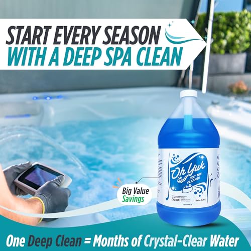 Oh Yuk Healthy Hot Tub Cleaner, The Most Effective Hot Tub Cleaner for Indoor and Outdoor Hot Tubs and Spas - 1 Gallon - Image 2