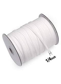 Generic 20 Yard 1/4 Inch Elastic Strap White Ear Loop Cord Bands Rope for Sewing Crafts DIY Mask (White, 20Yards)  - Image 3