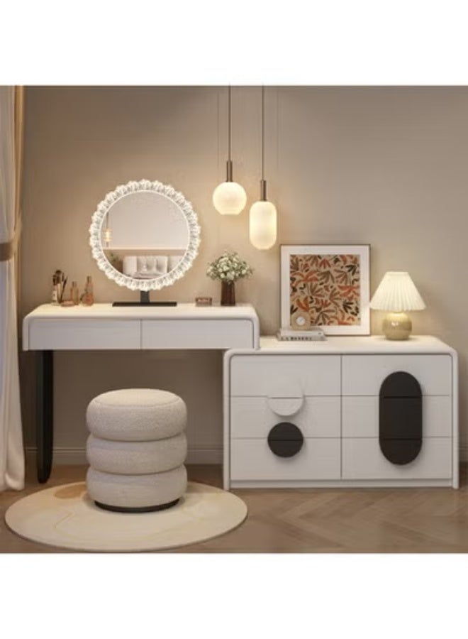 كيكي طاولة زينة أنيقة مزودة بمرآة LED - مزيج مثالي بين العملية والتصميم العصري - Image 1