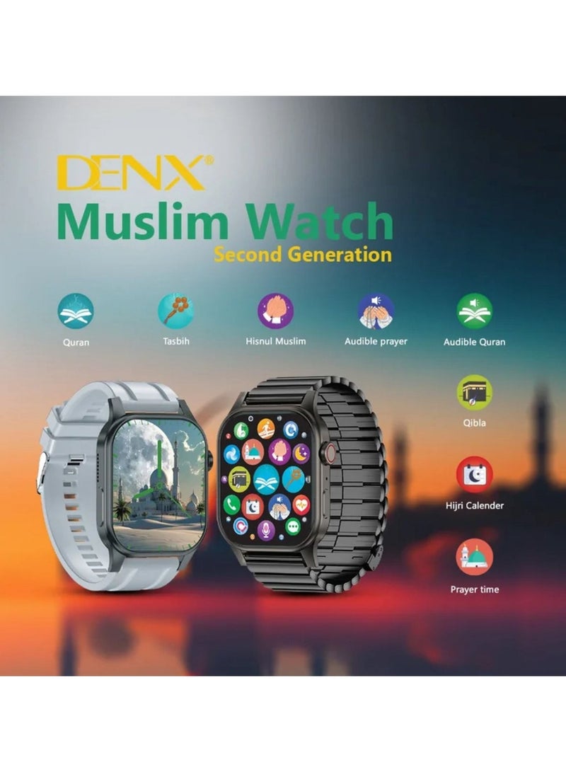Denx An All-New Islamic Smart Watch With A Full Screen Wireless Charging And Supports GPS, Adding Islamic Features And An Additional Bracelet.  - Image 4