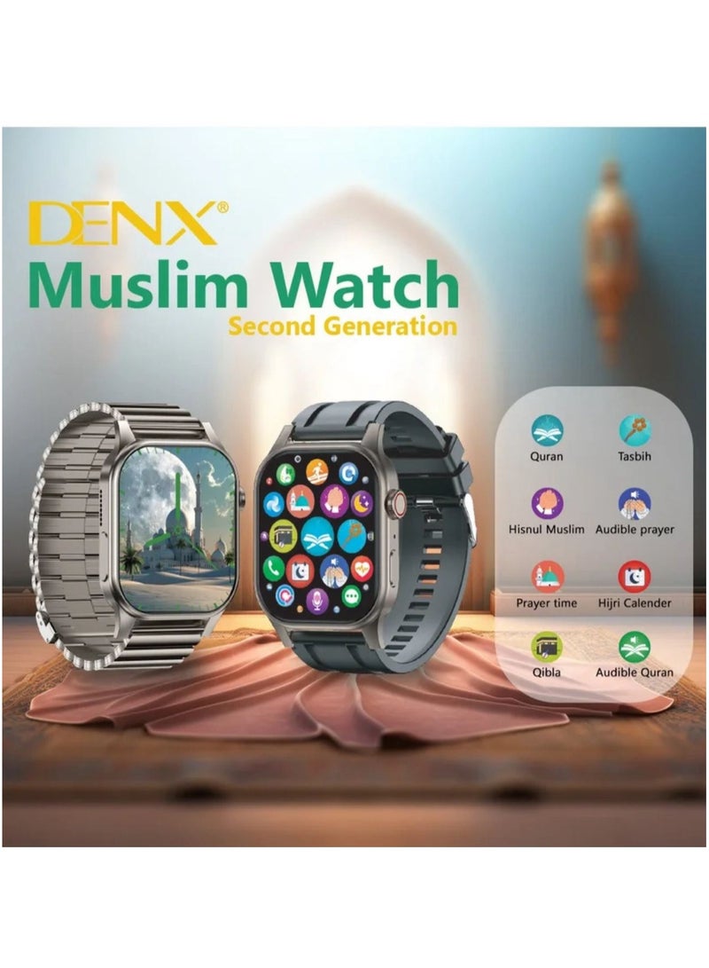Denx An All-New Islamic Smart Watch With A Full Screen Wireless Charging And Supports GPS, Adding Islamic Features And An Additional Bracelet.  - Image 3