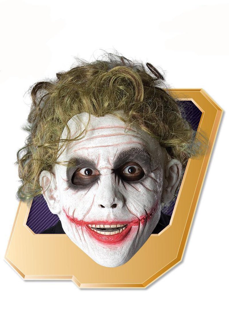 Rubies قناع الجوكر 3/4 من الفينيل مع شعر مستعار - مقاس واحد - Image 4