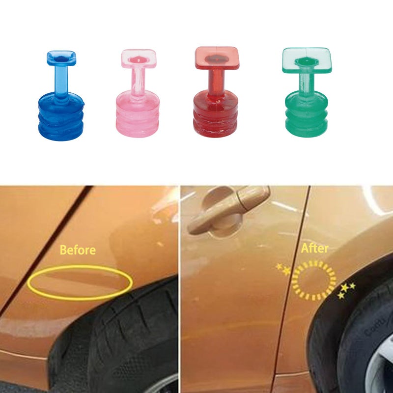 Blue Car Dent Removal Glue Pad 10Pcs Auto Body Repair Maintenance Tool Kit - Image 3