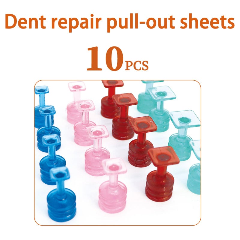 Blue Car Dent Removal Glue Pad 10Pcs Auto Body Repair Maintenance Tool Kit - Image 4