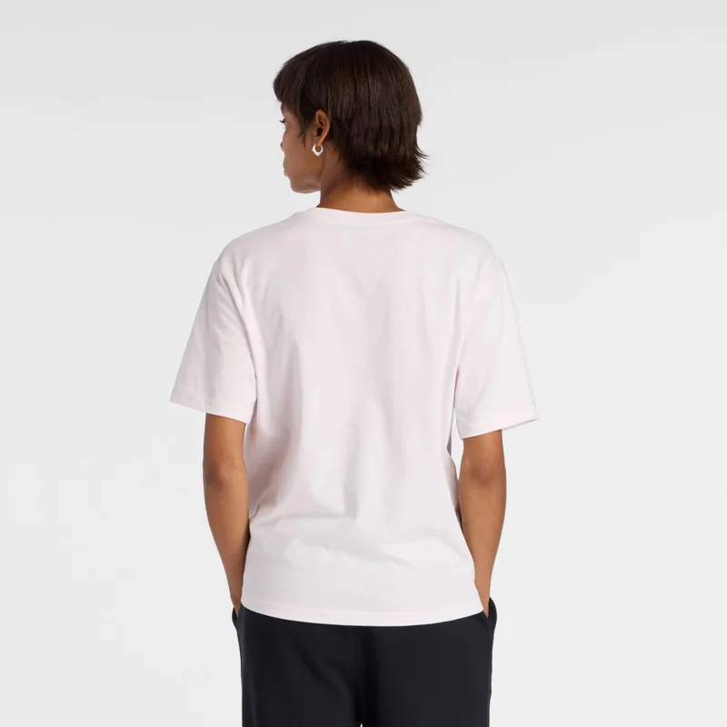 New Balance Pink Salt Sport Jersey Relaxed Logo T-Shirt for Women | Best Price UAE