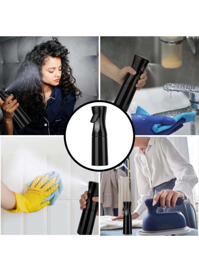 Bukela Spray Bottle for Hair (10.15OZ /300ML) Continuous Ultra Fine Mist Sprayer for Hair, Salons, Barber, Plants, Skin Care, Cleaning Black - Image 5