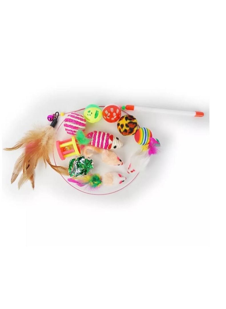 مجموعة ألعاب تفاعلية للحيوانات الأليفة مكونة من 12 قطعة - Image 3