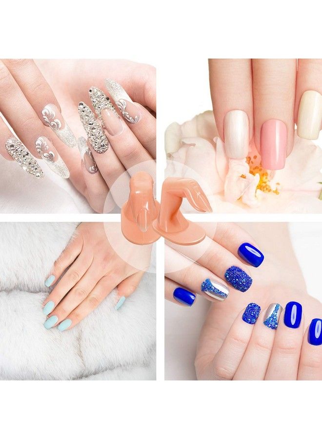 Blulu 20 Pieces Practice Manicure Fingers With False Nails Training Fingers For Acrylic Gel Nail Art Hand Nail Art Training Display Decoration - Image 5