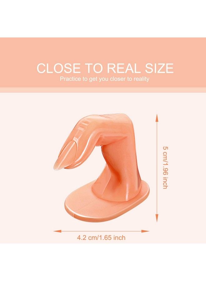 Blulu 20 Pieces Practice Manicure Fingers With False Nails Training Fingers For Acrylic Gel Nail Art Hand Nail Art Training Display Decoration - Image 3