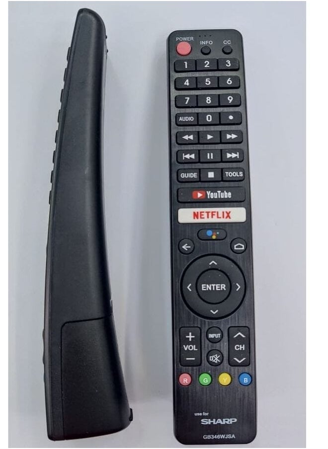 SHARP Q Remote Control For Sharp Netflix Lcd Tv Remote Control With Google Search And Youtube Keys 