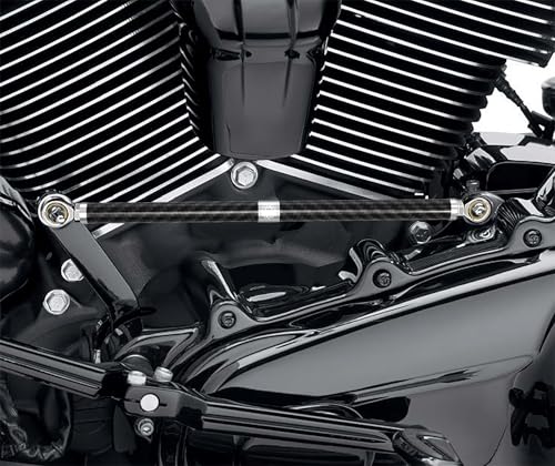 PJMTCUSTOM Black Carbon Fiber Clutch Shift Shifter Linkage Rod Fits for Harley Davidson SoftailDeluxeFat Boy Heritage SoftailSoftail Slim Sport Glide Breakout and Touring Chrome - Image 3