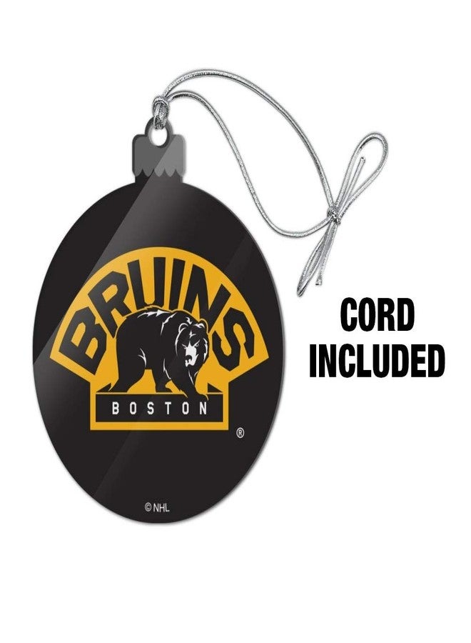 GRAPHICS & MORE NHL Boston Bruins Logo Acrylic Christmas Tree Holiday Ornament - Image 3