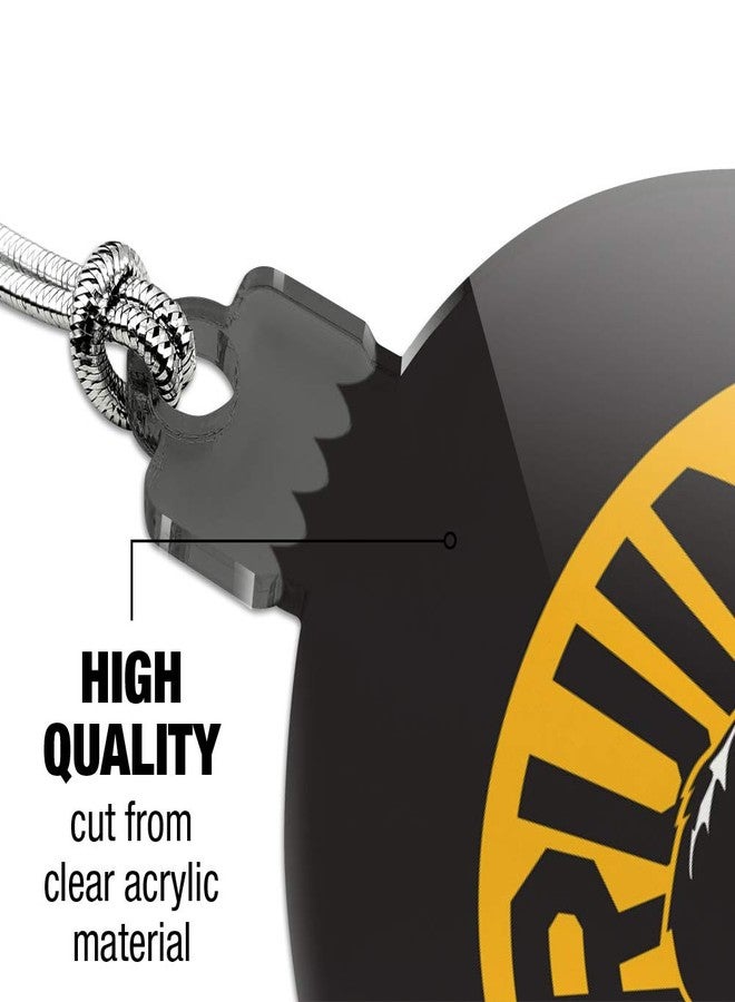 GRAPHICS & MORE NHL Boston Bruins Logo Acrylic Christmas Tree Holiday Ornament - Image 4