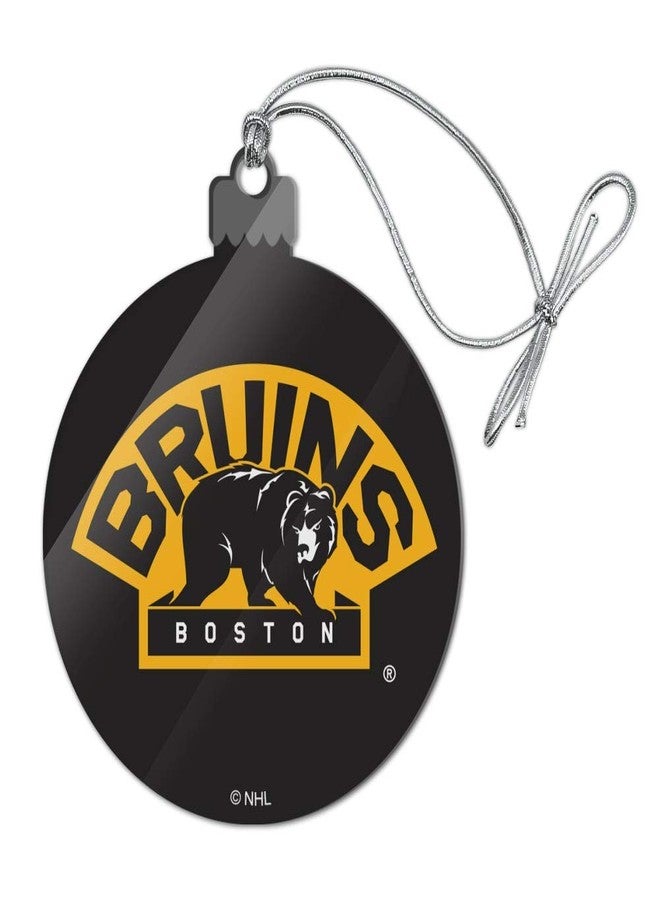 GRAPHICS & MORE NHL Boston Bruins Logo Acrylic Christmas Tree Holiday Ornament - Image 1