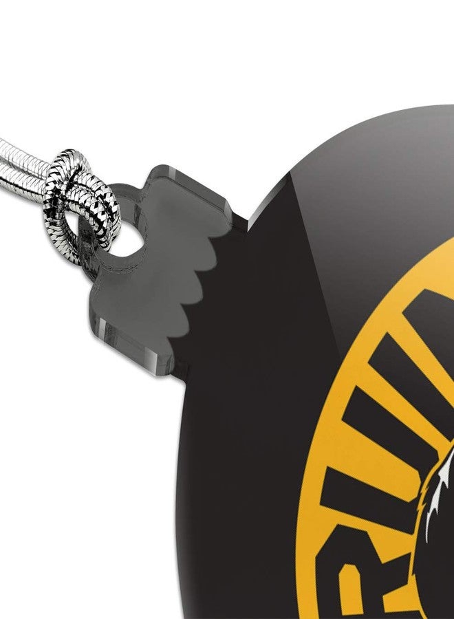 GRAPHICS & MORE NHL Boston Bruins Logo Acrylic Christmas Tree Holiday Ornament - Image 2