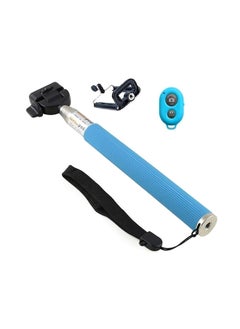 Extendable Bluetooth Selfie Stick With Remote Control For Apple iPhone 5/5C/6 Blue/Black/Silver