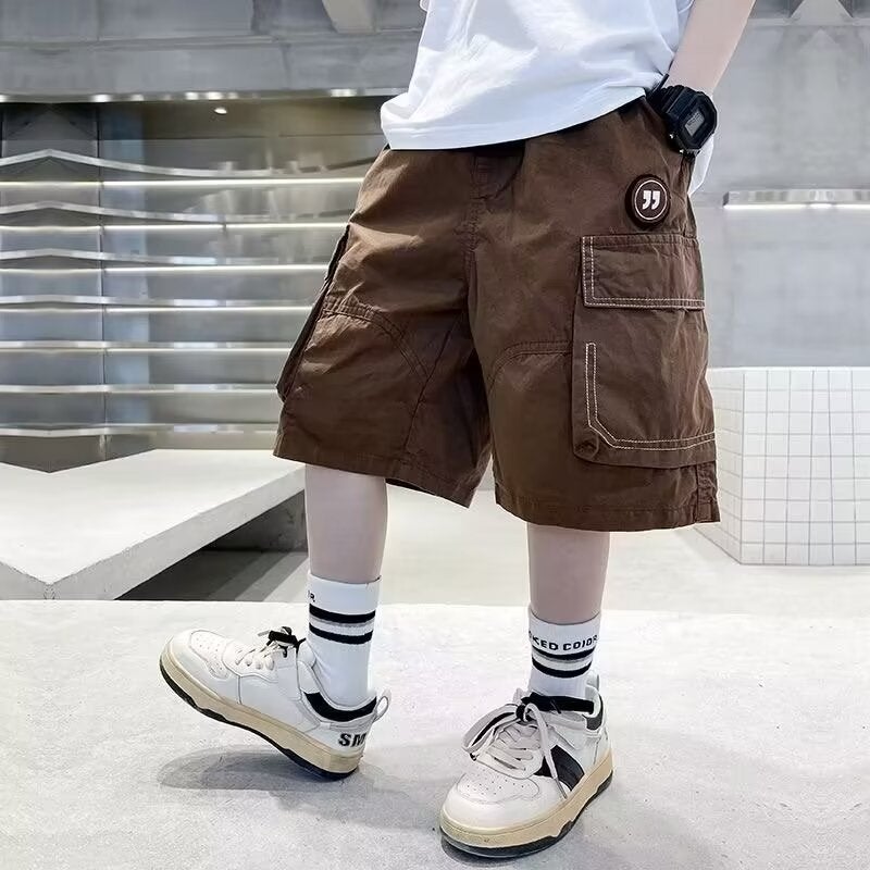 Boys' Summer Pants Children'S Summer Shorts Big Boy'S Summer Cover Pants Trendy - Image 1