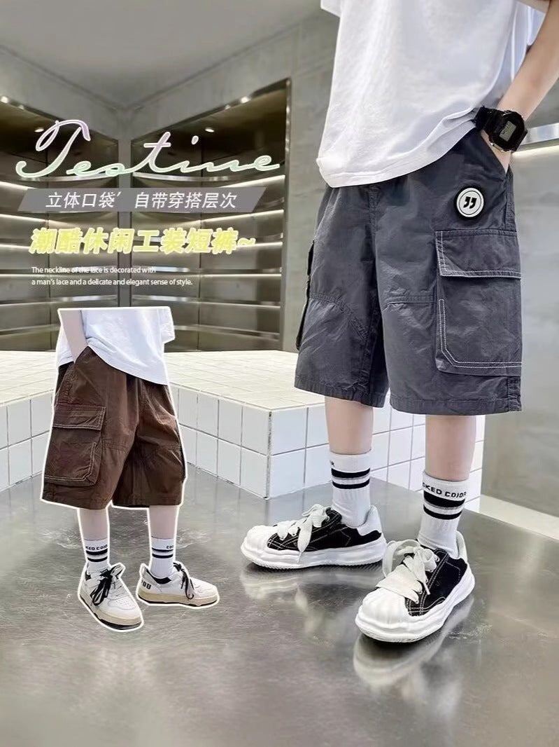 Boys' Summer Pants Children'S Summer Shorts Big Boy'S Summer Cover Pants Trendy - Image 2