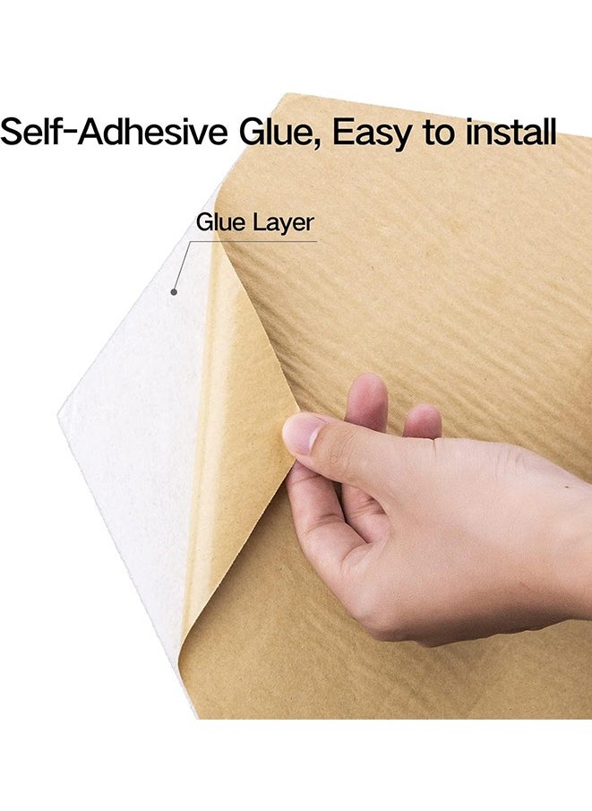 Generic - 12 Pack Self-adhesive Acoustic Panels 12 X 10 X 0.4 - Sound Proof Foam Panels with High Density, Stylish Y-Lined Design, Flame Resistant, Absorb Noise and Eliminate Echoes(White) - Image 1