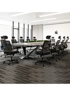 CityRiya-Long Ergonomic Home Office Chair Gaming Chair Computer Chair with Lumbar Support & Armrest Breathable Mesh Task Chair Rolling Computer Desk Chair 360 Swivel and Adjustable Height 1 PC Black Chair  - Image 2