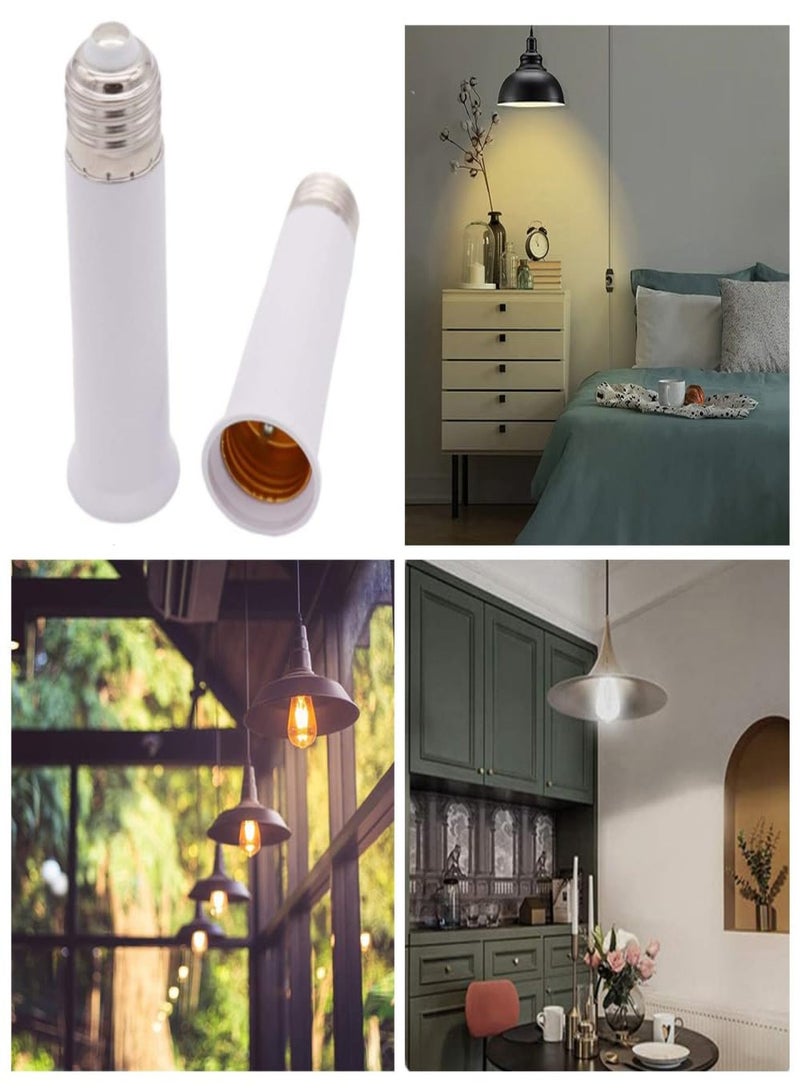 E26 Lamp Holder Extender Standard Medium Base E26 to E26 4.7-inch Extension Socket Adapter Spotlight Socket Extender Lamp Holder Adapter (3-piece set) - Image 4