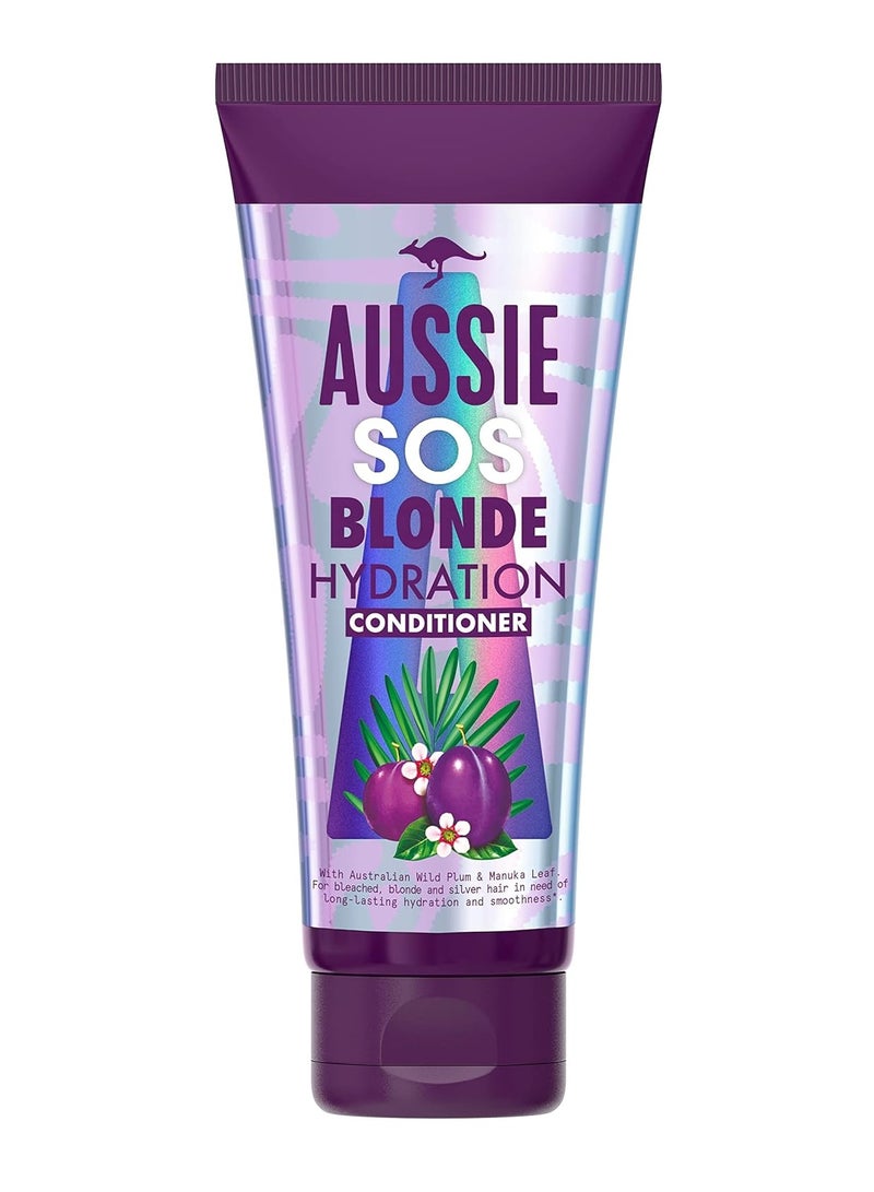 أوسي SOS بلوند وفضي للشعر مرطب شعر نباتي 200 مل - Image 1