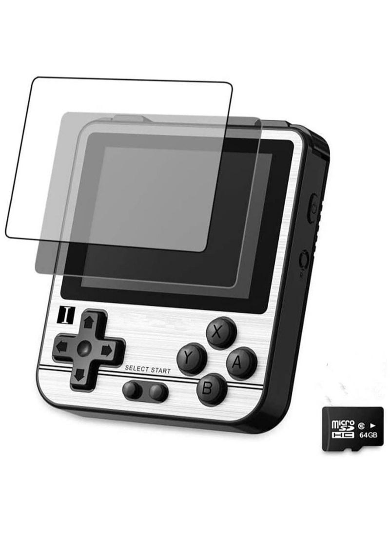 ANBERNIC  - RG280V Handheld Game Console with Opening Linux Tony System, 64Bit 2.8inch IPS Screen, Retro Game Console with 64 TF Card 5000 Classic Games, Portable Video Game Console (White) - Image 1