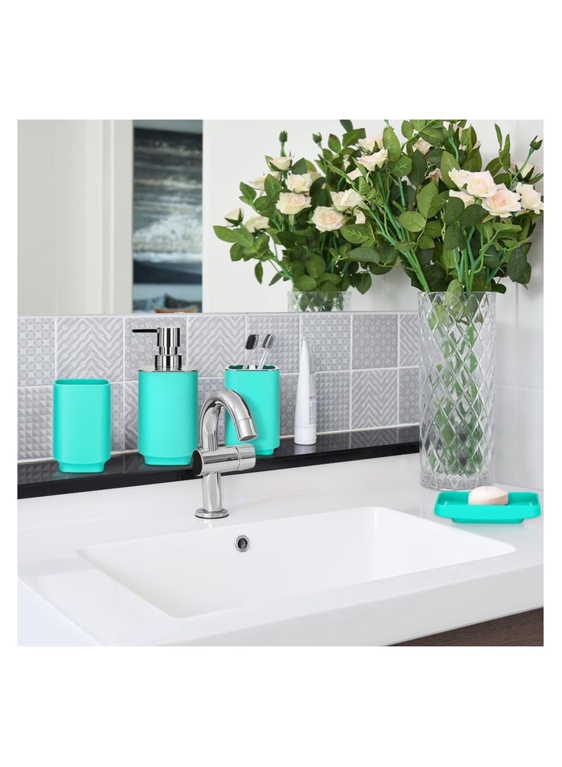 6 Piece Bathroom Accessories set Blue  - Image 5