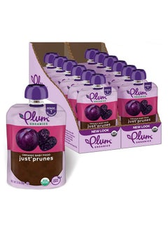 Plum Organics Plum Organics | Stage 1 | Organic Baby Food Meals [4+ Months] | Just Prunes | 4 Ounce Pouch (Pack Of 12)  - Image 1