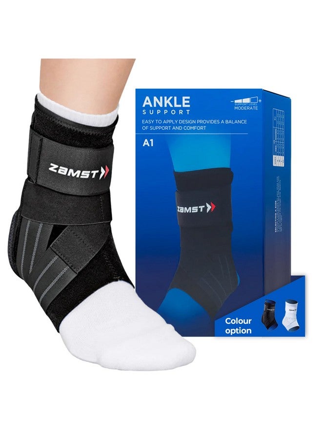 Zamst A1 Orthopedic Ankle Support Brace Cap for Men and Women | Arthritis Pain Relief Breathable with Adjustable Straps | Sports Injury Recovery Support | Right Ankle | Medium | - Image 1