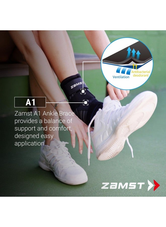 Zamst A1 Orthopedic Ankle Support Brace Cap for Men and Women | Arthritis Pain Relief Breathable with Adjustable Straps | Sports Injury Recovery Support | Right Ankle | Medium | - Image 2