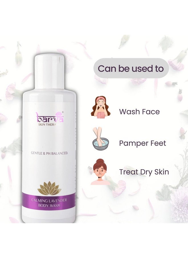 BarvA - Calming Lavender Body Wash With Aloe Vera Relieving Stress For All Skin Types 200 Ml - Image 1